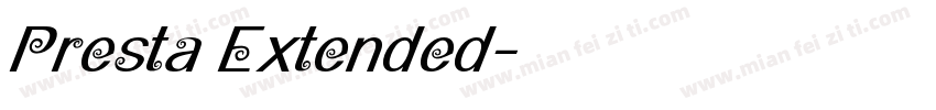 Presta Extended字体转换